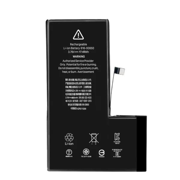 Batería máxima del iPhone 11pro, batería OEM de gran capacidad de 4600mah  