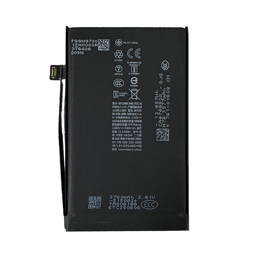 Replacement iPhone 16(NA264) battery with original capacity 3.886V/3561mAh Grade A Cobalt battery autonomously dianostic iPhone battery