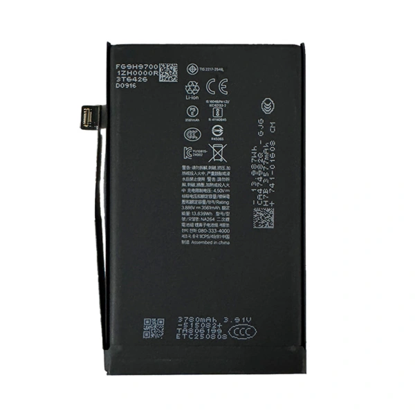 Replacement iPhone 16(NA264) battery with original capacity 3.886V/3561mAh Grade A Cobalt battery autonomously dianostic iPhone battery