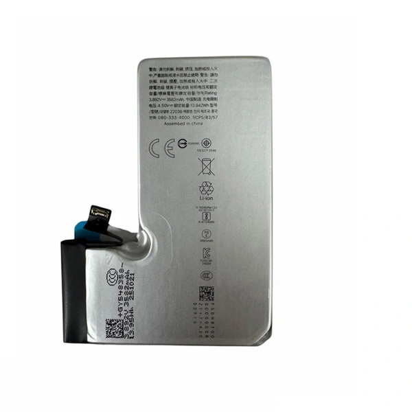 Replacement iPhone 16Pro(2203B) battery with original capacity 3.892V/3582mAh Grade A Cobalt battery autonously dianostic iPhone battery