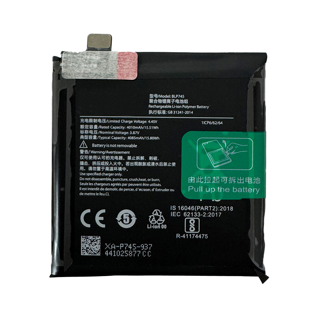Oneplus BLP745 3.87V/4085mAh full capacity pure Cobalt replacement battery 