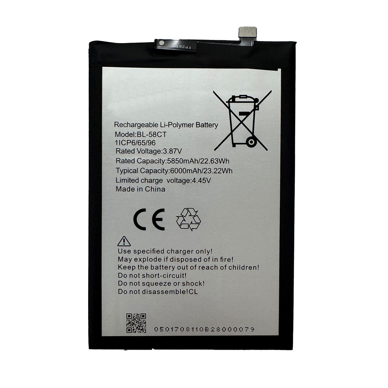 TECNO BL-58CT 3.87V 6000mAh Cobalt battery