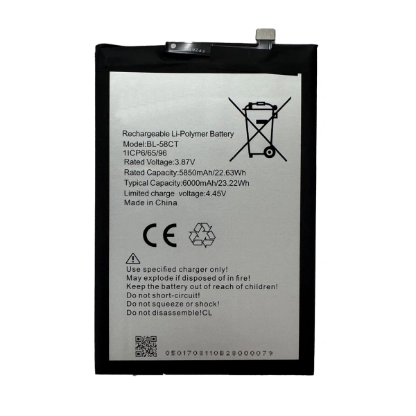 TECNO BL-58CT 3.87V 6000mAh Cobalt battery