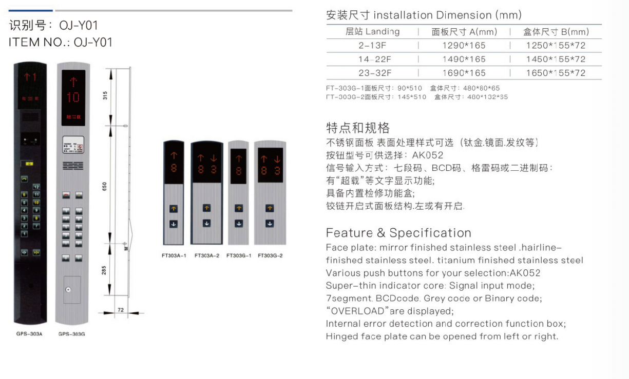 საოპერაციო ყუთი და მოაჯირი oj-yo1