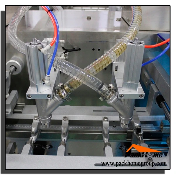 Máquina llenadora lineal de bolsas verticales con cremallera