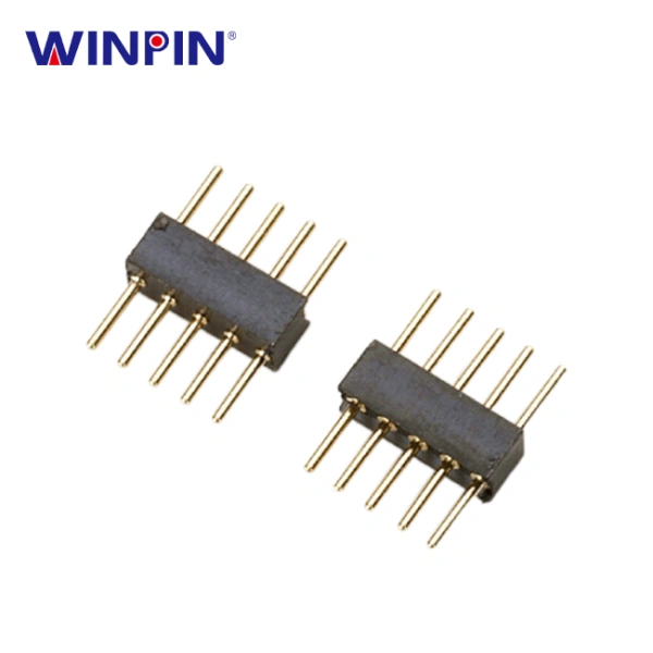 1.27mm Machine pin Header 1×5pin H=2.2mm 180°