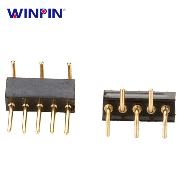 1.27mm Machine pin Header 1×5pin H=2.2mm 180° SMT