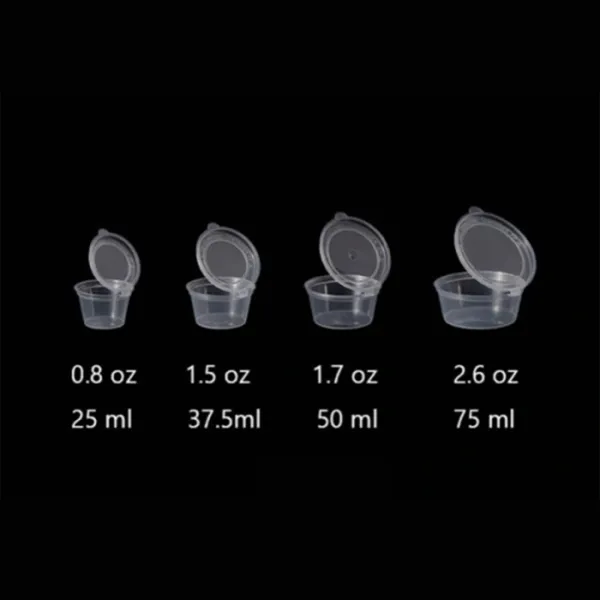 RHP-Hinged Lid Sauce Cup