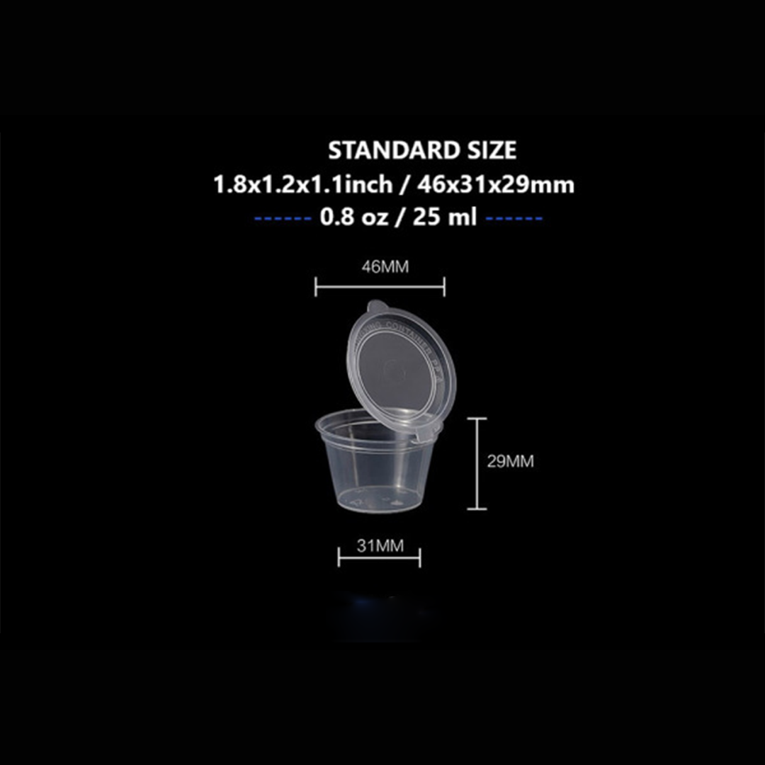 RHP-Hinged Lid Sauce Cup