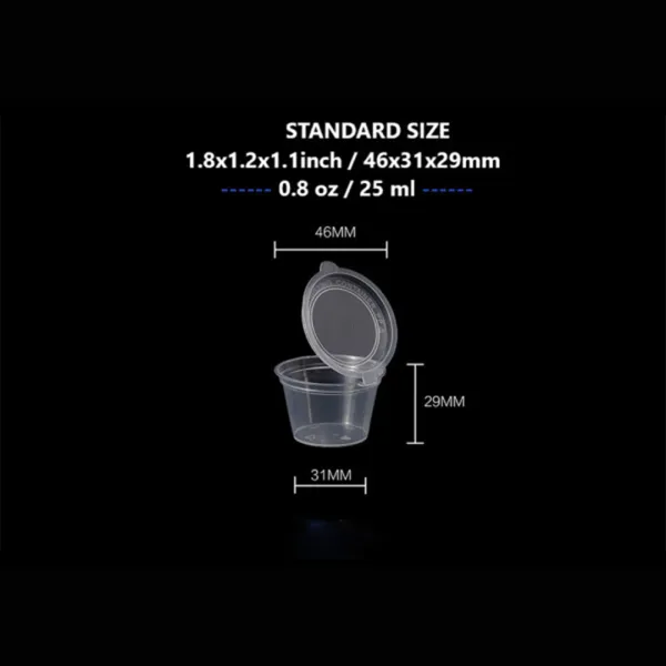 RHP-Hinged Lid Sauce Cup