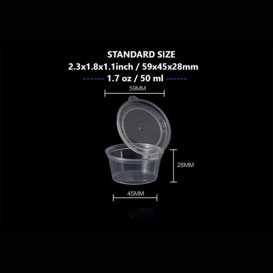 RHP-Hinged Lid Sauce Cup