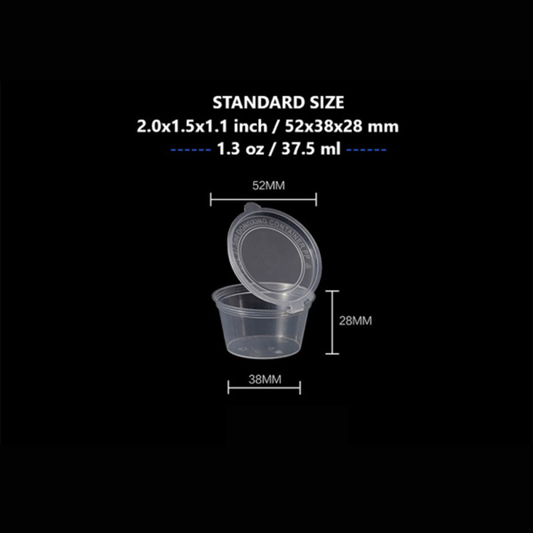 RHP-Hinged Lid Sauce Cup