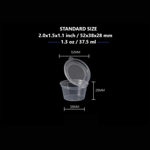 RHP-Hinged Lid Sauce Cup