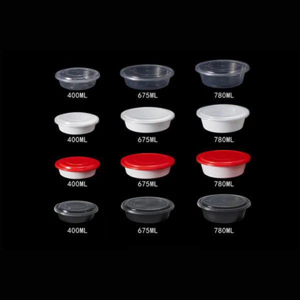 Durable Round Plastic Container