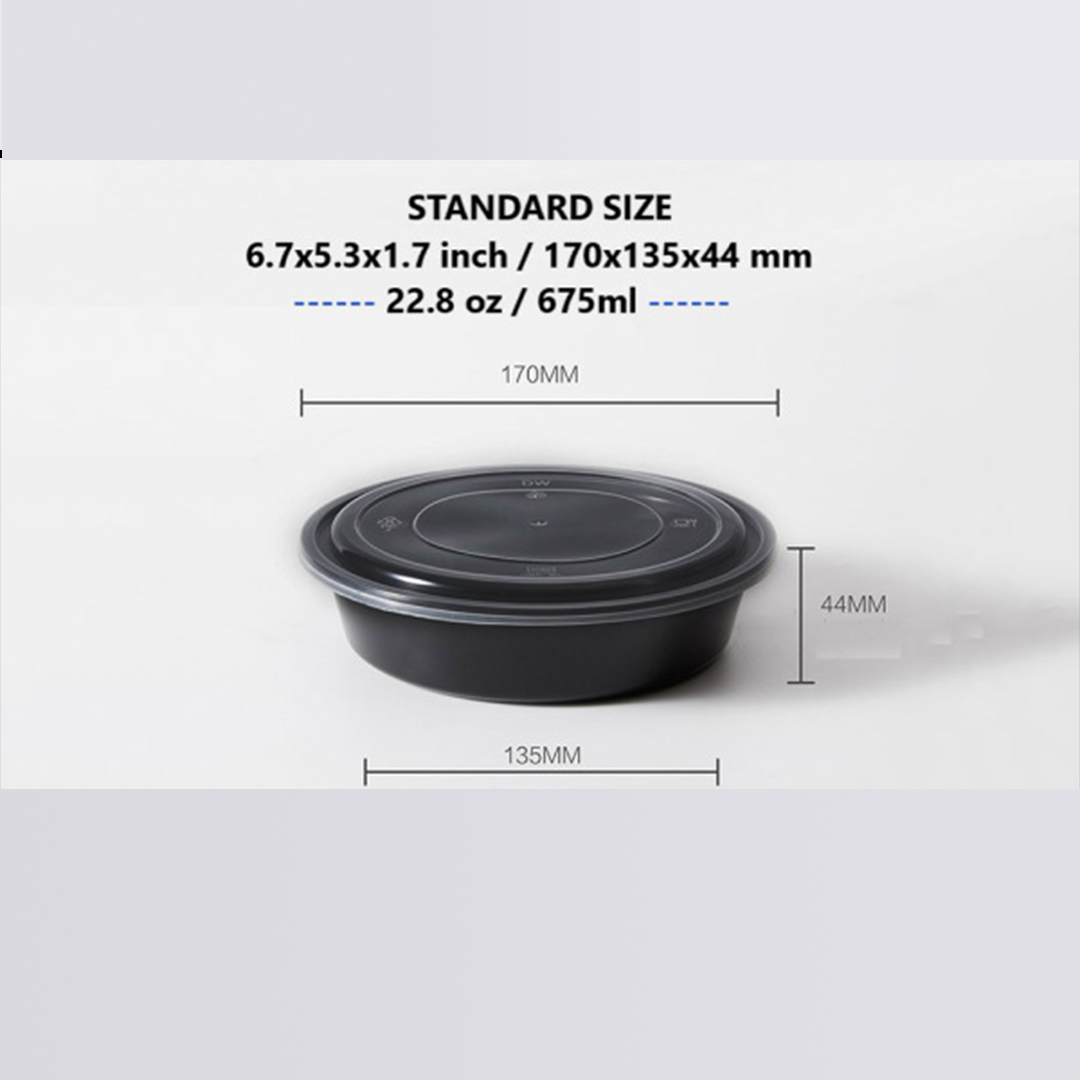 Durable Round Plastic Container