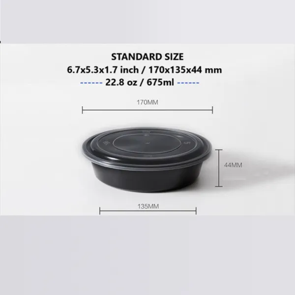 Durable Round Plastic Container