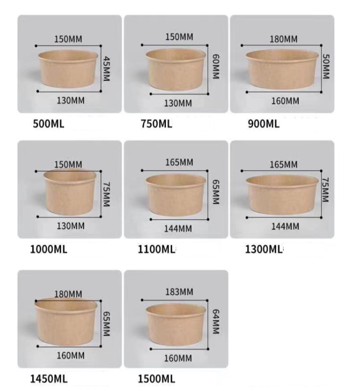 RHP-Kraft Food Container