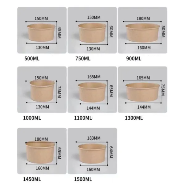 RHP-Kraft Food Container