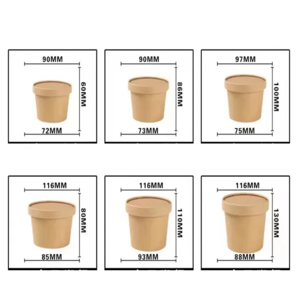 RHP-Kraft Food Container