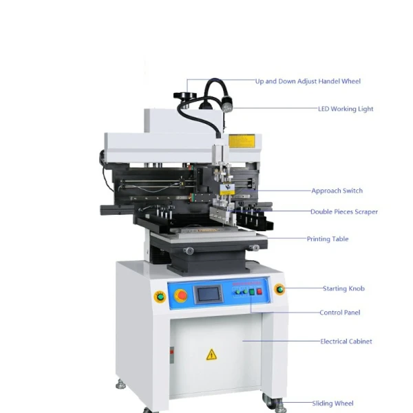 S600 semi-auto solder paste printer machine