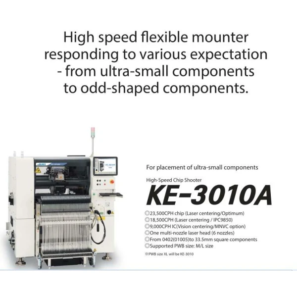 Juki KE-3010 pick and place machine