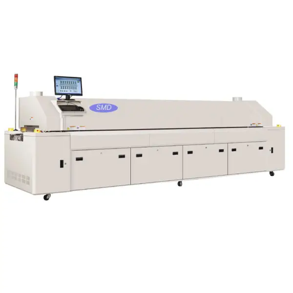 SMD R12 Full hot air SMT lead free reflow oven machine