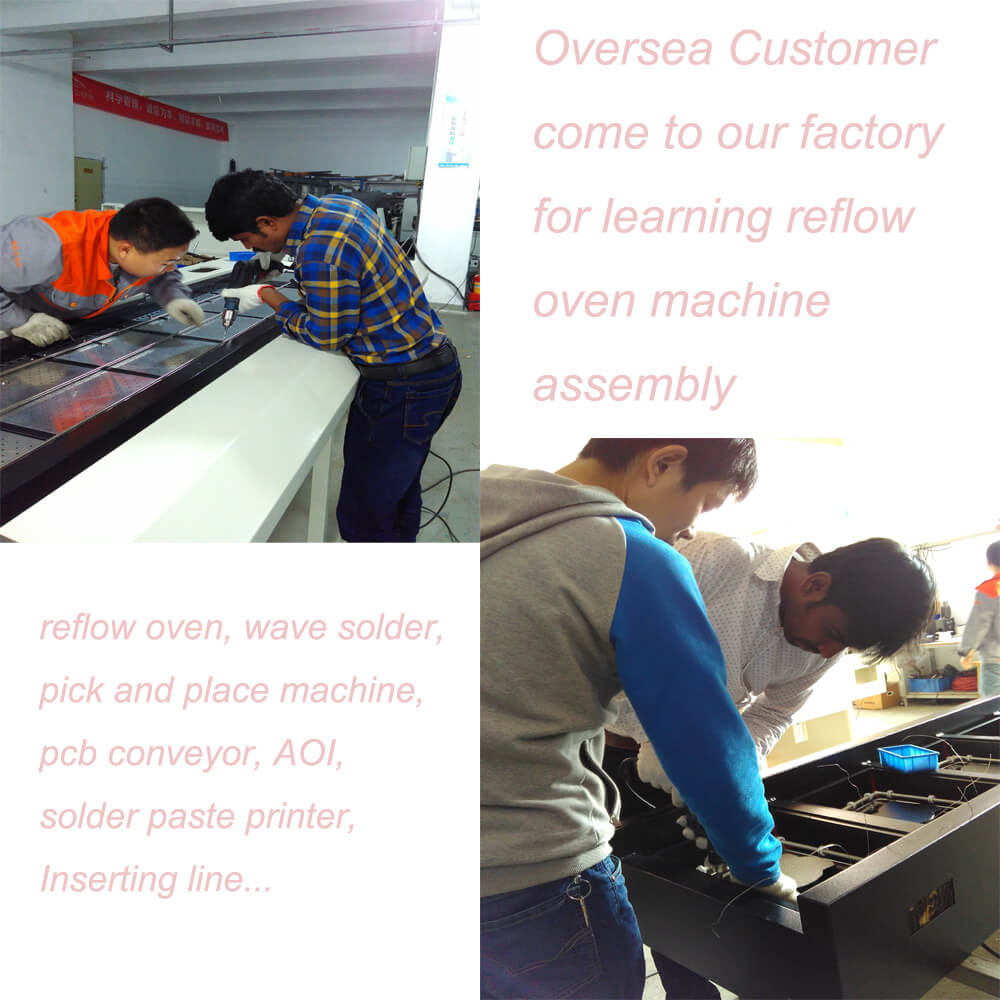 PID control smt lead free reflow oven machine SMD-A6