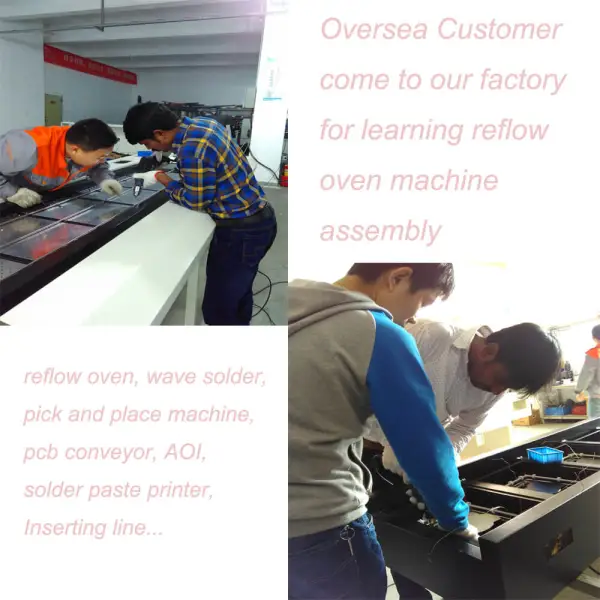 PID control smt lead free reflow oven machine SMD-A6