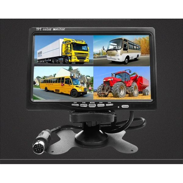 4 Channels 7 Inch LCD Monitor 