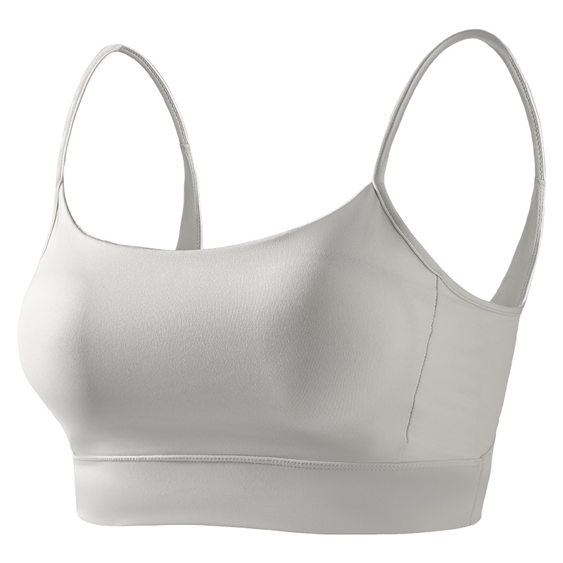 Women's sports bra, wire-free, shockproof, push-up, seamless, sexy backless camisole, yoga vest