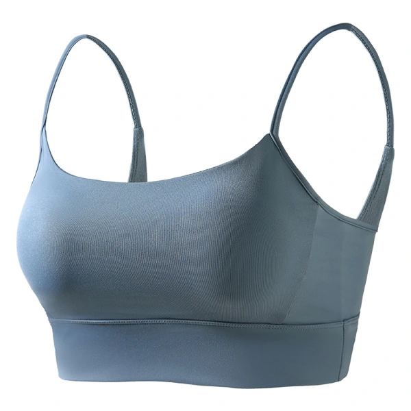 Women's sports bra, wire-free, shockproof, push-up, seamless, sexy backless camisole, yoga vest