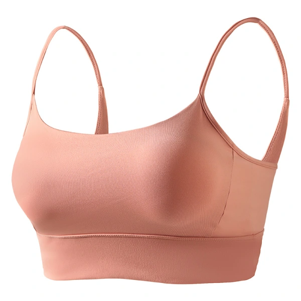 Women's sports bra, wire-free, shockproof, push-up, seamless, sexy backless camisole, yoga vest