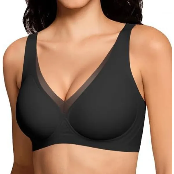 Seamless soft support bra, push-up and anti-sagging, Wire-free bra.