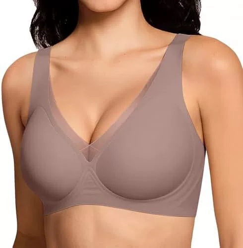 Seamless soft support bra, push-up and anti-sagging, Wire-free bra.