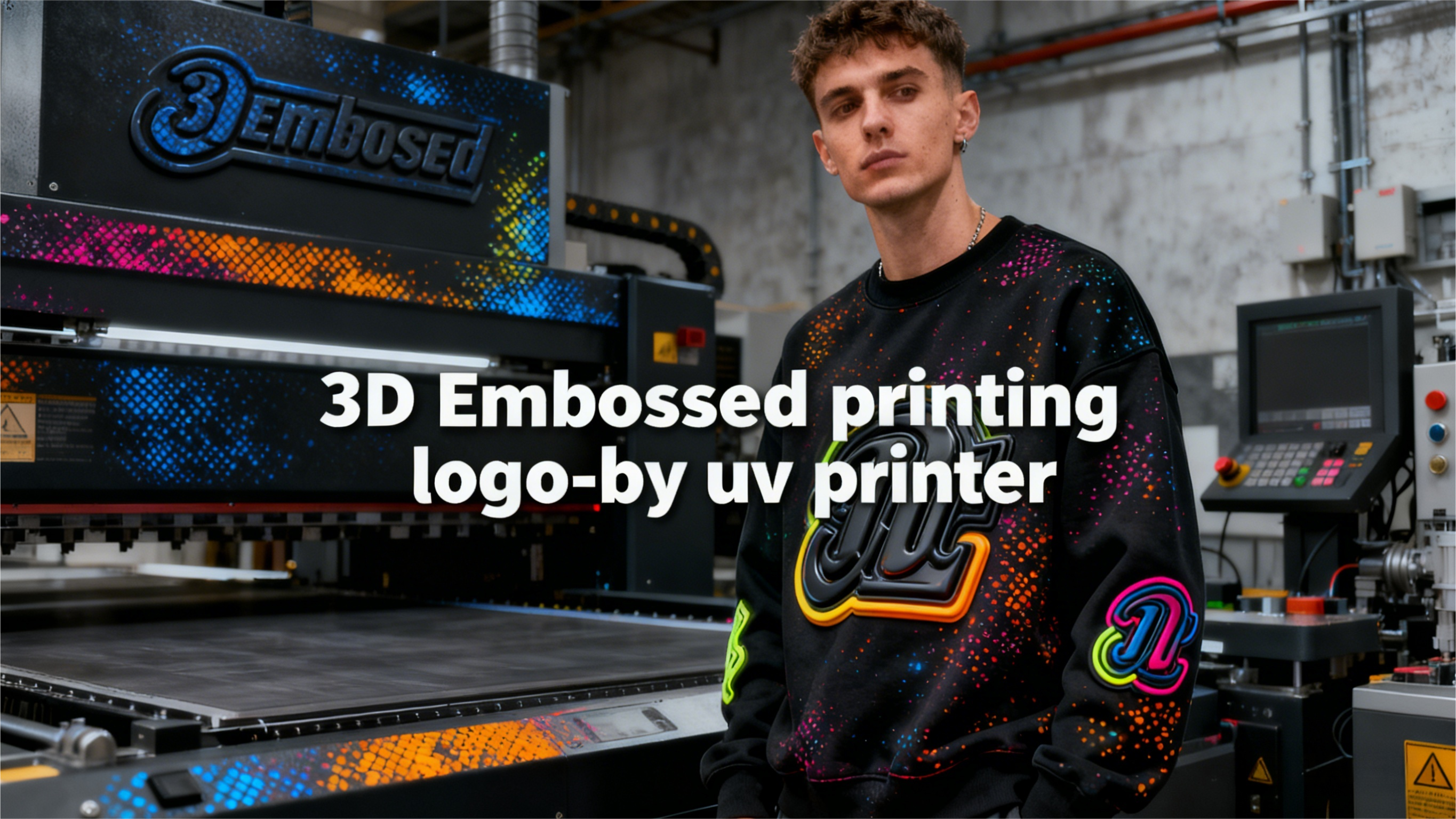 3D embossed printing logo