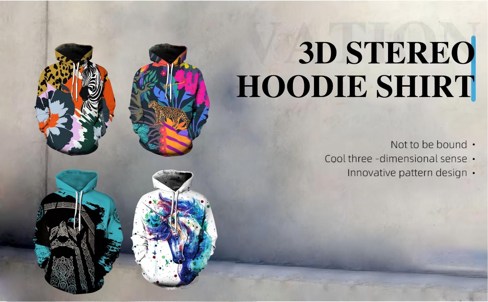 Warm and Stylish! New Printed Pullover Hoodie is Here