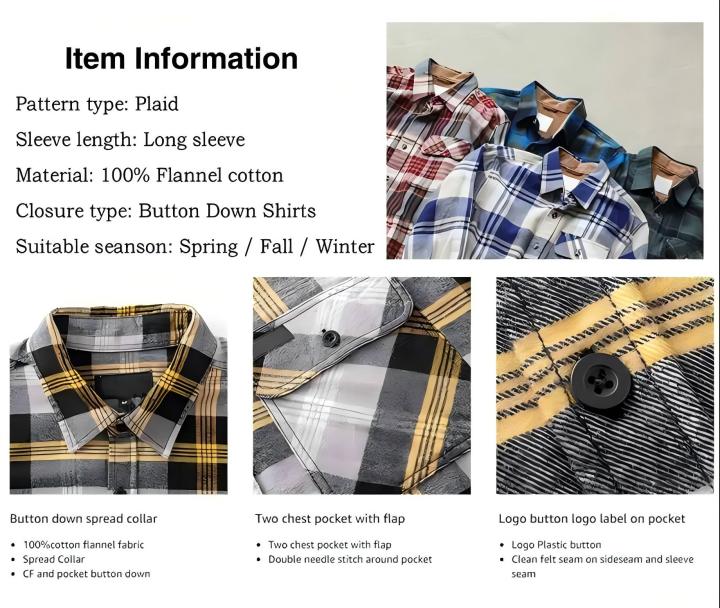 Design Your Own Small MOQ Flannel Shirt