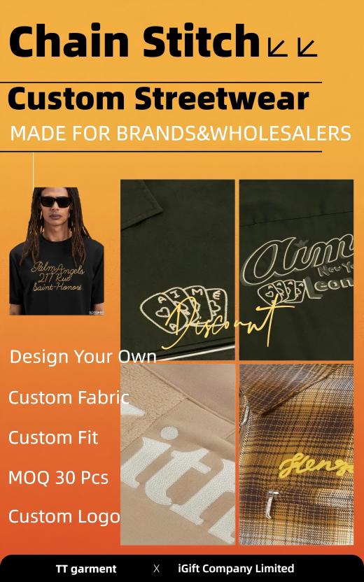 Order Your Custom Chain Stitch Logo Streetwear Today