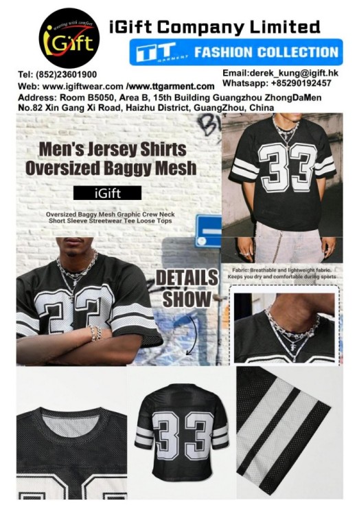 Custom Baggy Mesh Jersey Shirts