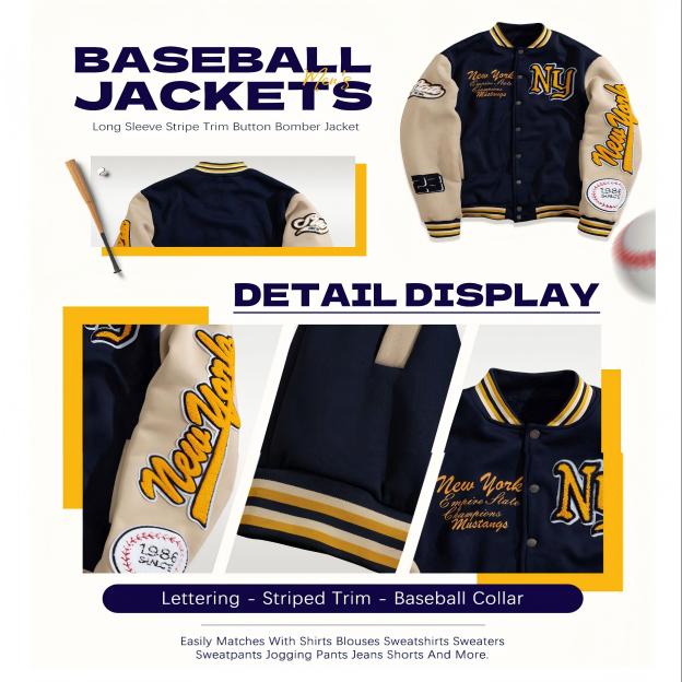 Graphic Baseball Jackets Small MOQ Bring Your Design to Life