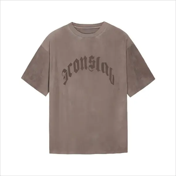 TTgarment Custom Produce Laser Engraving Logo Streetwear T-shirt LEL002