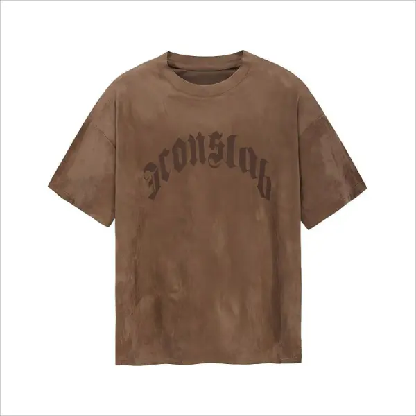 TTgarment Custom Produce Laser Engraving Logo Streetwear T-shirt LEL002