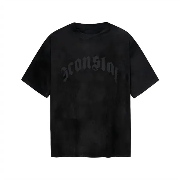 TTgarment Custom Produce Laser Engraving Logo Streetwear T-shirt LEL002