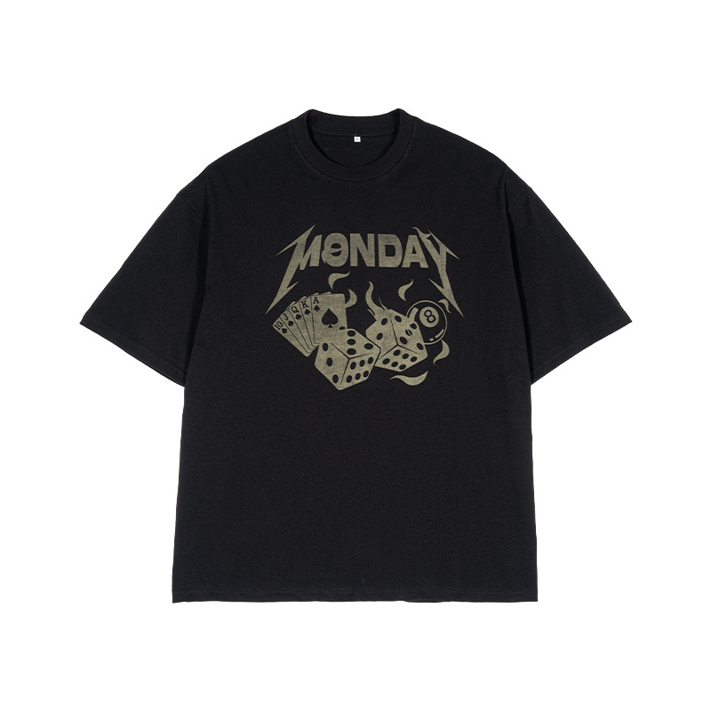 TTgarment American Style Trendy Laser Burned T-shirt Printed TT-171