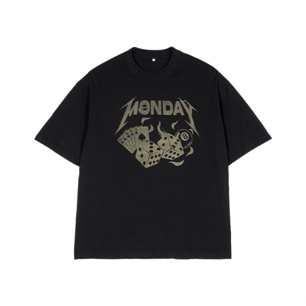 TTgarment American Style Trendy Laser Burned T-shirt Printed TT-171