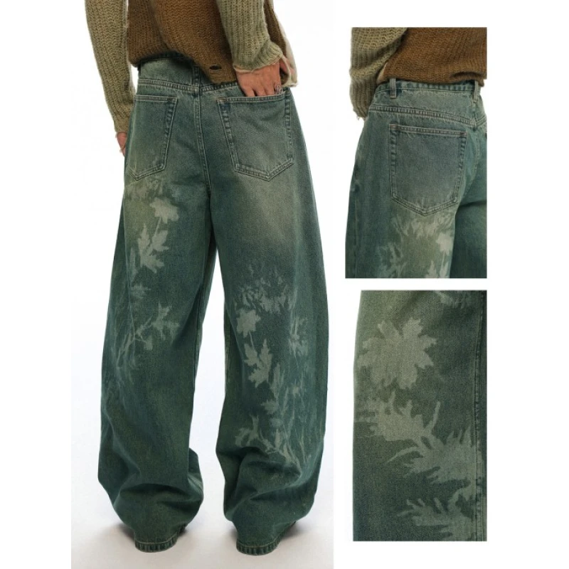 TTgarment Vintage Laser Burned Denim Jeans LEL001