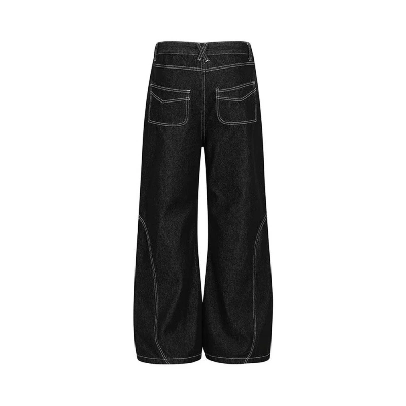 TTgarment Retro Burnt Flower Micro Flared Jeans LEL007