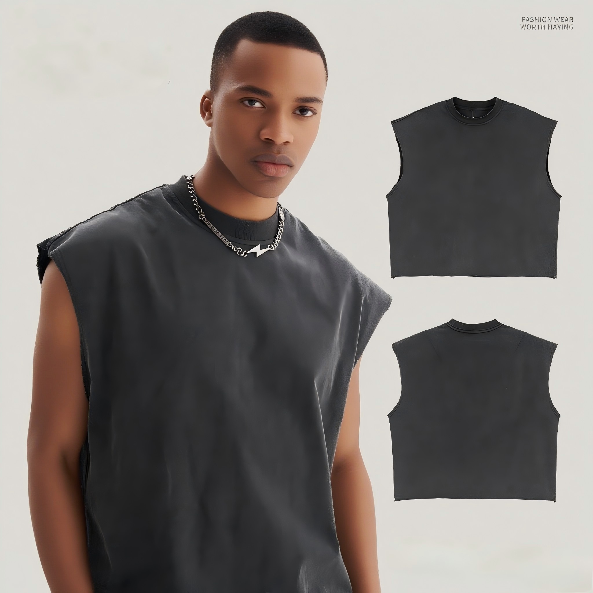 TTgarment Tank Top for Men Heat-Transfer Printed TT-097