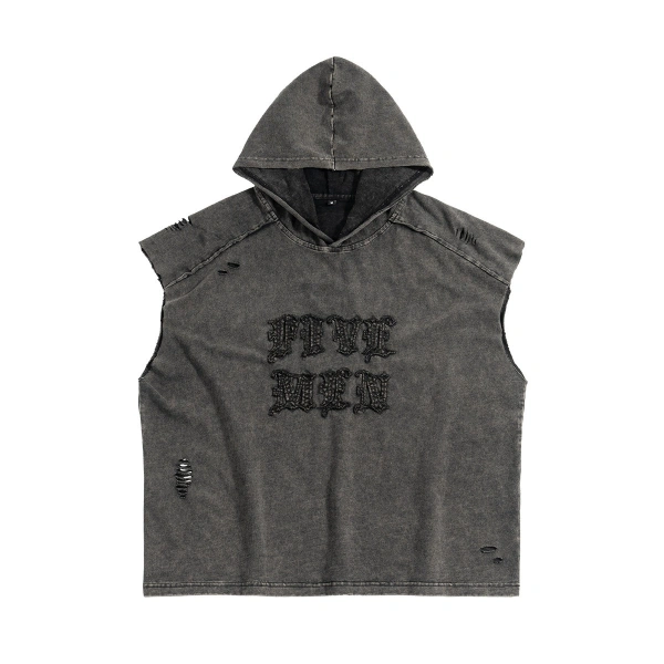 TTgarment O Neck Sleeveless White Tank Tops Men TT-T015L