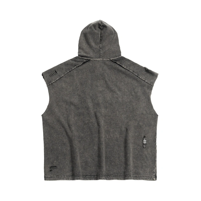 TTgarment O Neck Sleeveless White Tank Tops Men TT-T015L